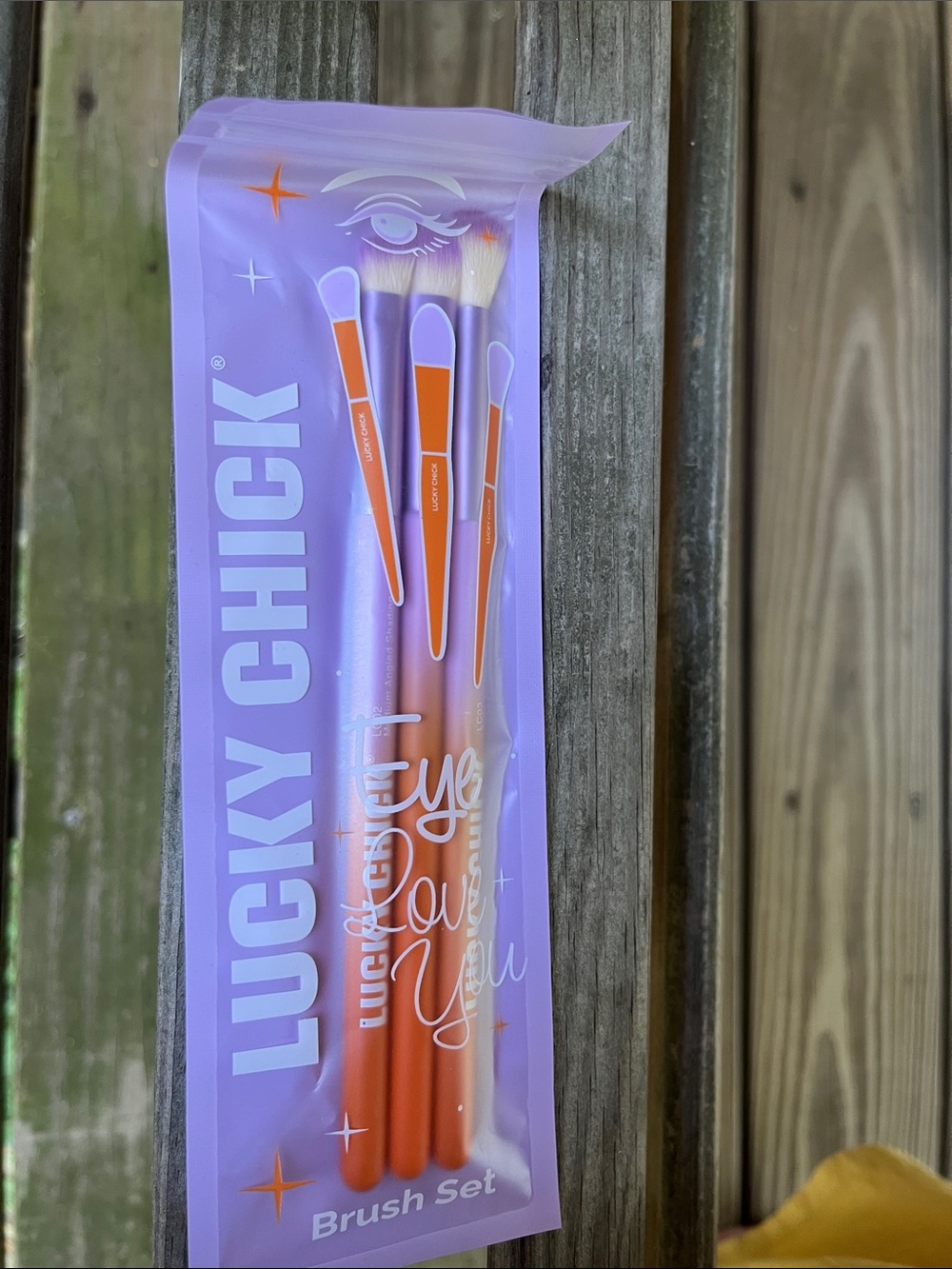 Orange Eye Brush Set - Purple Packaging